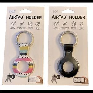 iJoy Lot of 2 AirTag Keychain Holders Multicolored Brand New